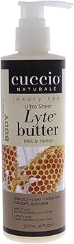 Cuccio Honey Soy Milk Lyte Body Butter 237ml 8oz - Image 1
