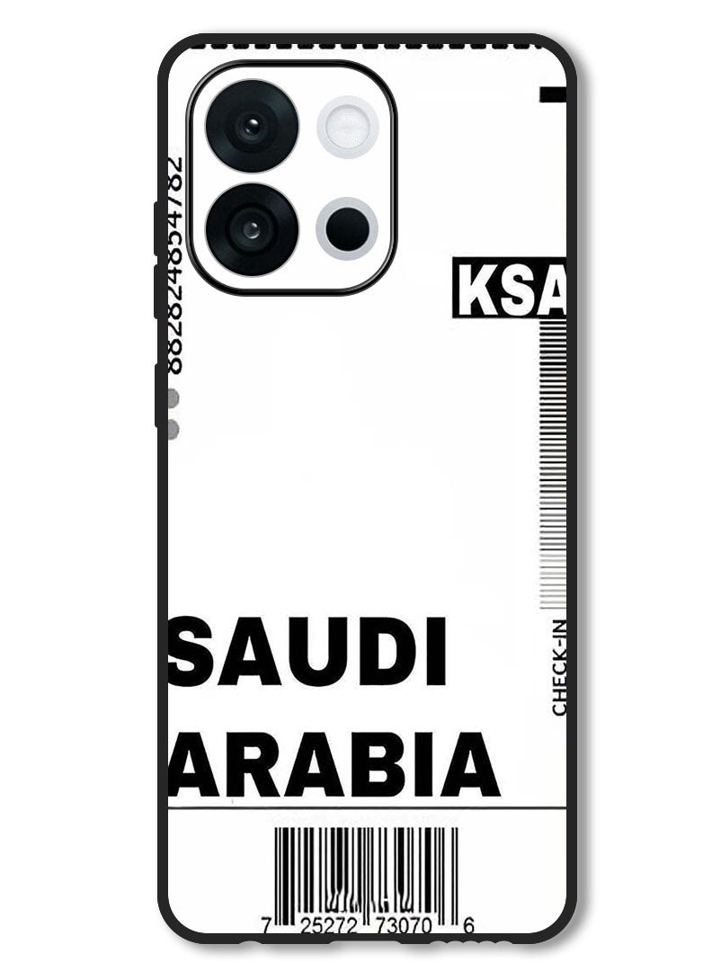 Theodor حافظة متوافقة مع OnePlus 13s 6.32 بوصة حماية مضادة للصدمات غطاء بامبر تذكرة صعود الطائرة السعودية - Image 1