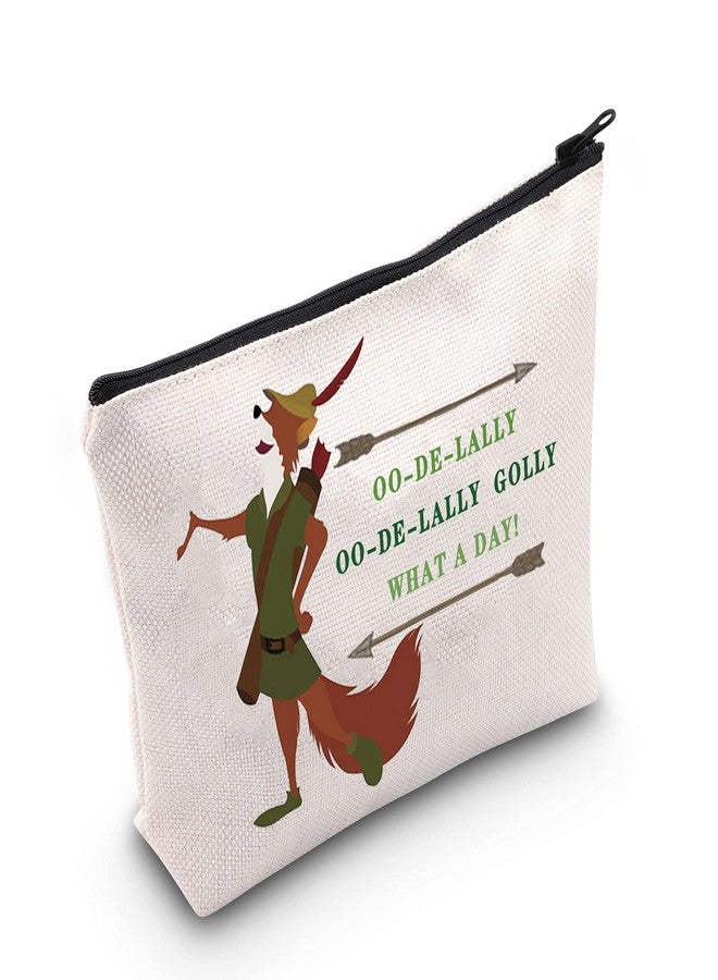 LEVLO Fox Cosmetic Makeup Bag Fox Movie Fans Gift Oo-De-Lally Oo-De-Lally Golly What a Day Makeup Zipper Pouch Bag(La lly) - Image 1