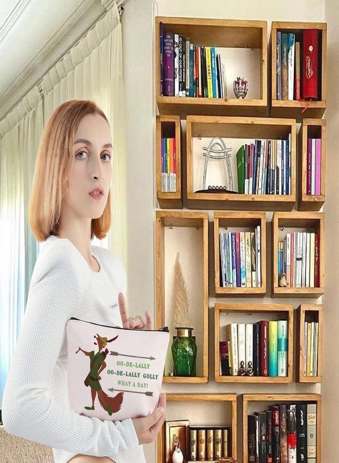 LEVLO Fox Cosmetic Makeup Bag Fox Movie Fans Gift Oo-De-Lally Oo-De-Lally Golly What a Day Makeup Zipper Pouch Bag(La lly) - Image 5