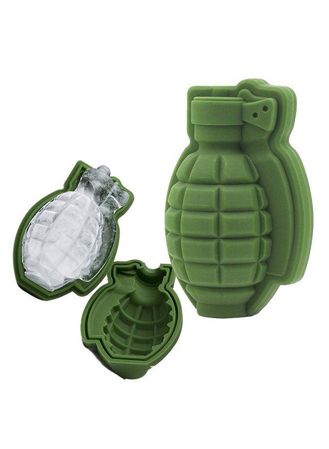 نيبمينينت 3 قطع من قالب ثلج بتصميم قنبلة يدوية أخضر