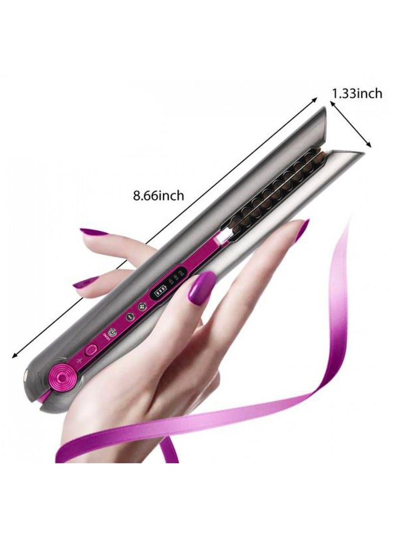 AFRA Hair Straightener, Cordless, Rechargeable, Floating Plates, 3 Temperature Settings, Ergonomic, Lockable Handle, Compact Design.AF-4000HSGY, 2 year warranty.