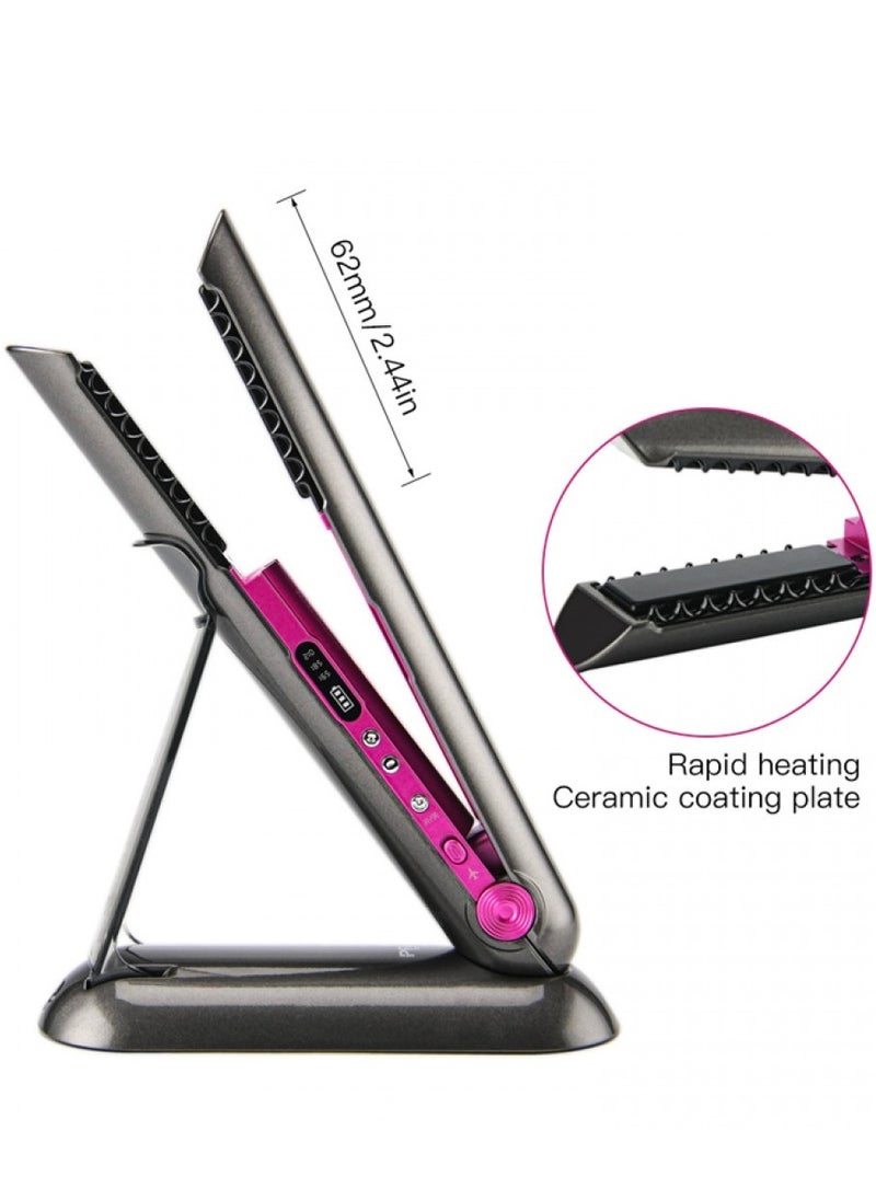 AFRA Hair Straightener, Cordless, Rechargeable, Floating Plates, 3 Temperature Settings, Ergonomic, Lockable Handle, Compact Design.AF-4000HSGY, 2 year warranty.