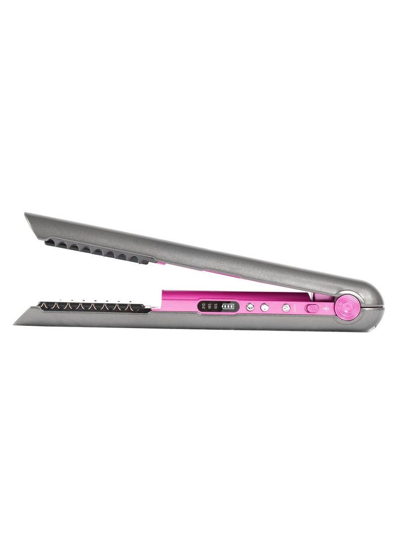 AFRA Hair Straightener, Cordless, Rechargeable, Floating Plates, 3 Temperature Settings, Ergonomic, Lockable Handle, Compact Design.AF-4000HSGY, 2 year warranty.