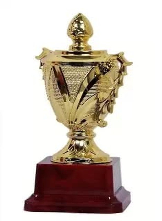 BAREEZE PURE Trophy for Winners | Metallic Fiber Gold Award Cup 7 Inch | Trophy for Party Celebrations, Ceremony, Appreciation Gift, Sport, Academy | Dancing Trophy | Pack of 1 - Image 4
