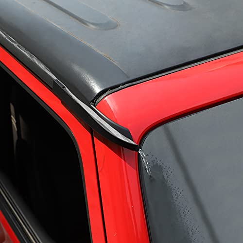 JeCar إكسسوار جيب رانجلر 2011-2018 جيكار جي كي هاردتوب مطر مزراب تمديد سكة تصريف المطر - Image 3