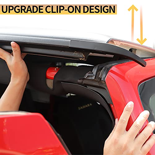 JeCar إكسسوار جيب رانجلر 2011-2018 جيكار جي كي هاردتوب مطر مزراب تمديد سكة تصريف المطر - Image 5