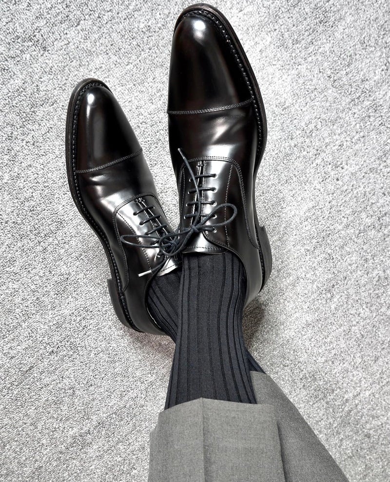 PUJANE Men's Dress Crew Socks 5 Pairs Mens Cotton Calf Business Formal Soft Breathable Athletic Long Sport Socks (Black Size XL) - Image 4