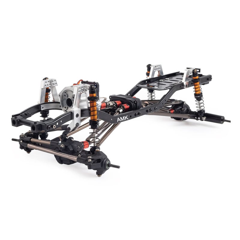 AMK Chassis Frame Set Wheelbase 313mm with 2 Speed Transmission Reversed Front Axle for 110 RC Crawler Axial SCX10 II 90046 EX86100 - Image 2