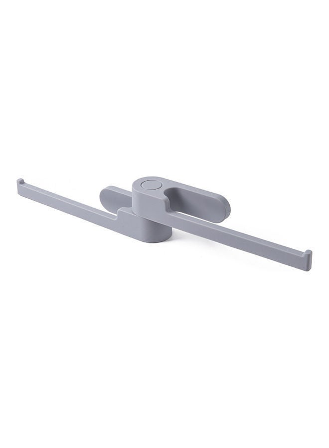 NIBEMINENT Wall Mounted Clothing Hanger Grey - Image 1