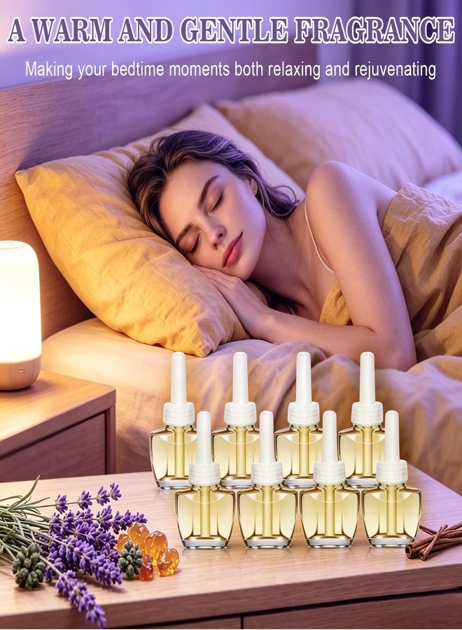 عبوات معطر جو كهربائي للمنزل، بروائح صيفية من اللافندر والغرنوقي، واللافندر والعرعر، واللافندر والفانيليا، واللافندر العنبري، للحمام، 8 عبوات، 5.28 أونصة سائلة، متوافقة مع معطرات الجو من إير ويك وجليد - Image 5