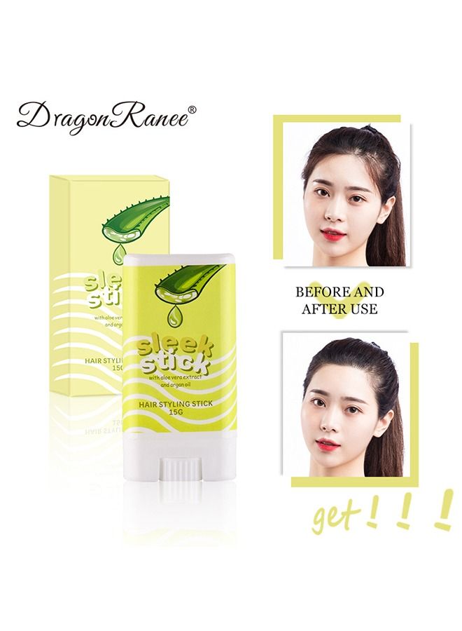 Dragon Ranee Hair Wax Stick - Hair Finishing Stick - Hair Mascara for Flyaway Tamer - Fly Away Hair Tamer Stick for Enhance Gloss of Hair - Anti Frizz Broken Hair Baby Hair Flash Moment Flyaway Stick - Non-Greasy - Image 1