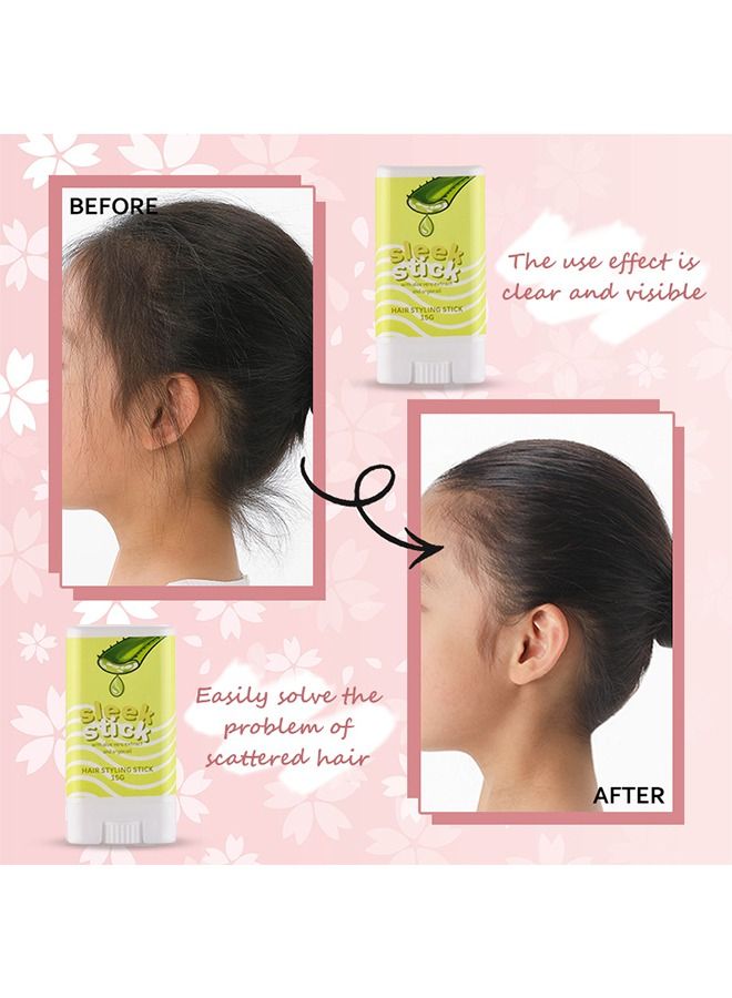 Dragon Ranee Hair Wax Stick - Hair Finishing Stick - Hair Mascara for Flyaway Tamer - Fly Away Hair Tamer Stick for Enhance Gloss of Hair - Anti Frizz Broken Hair Baby Hair Flash Moment Flyaway Stick - Non-Greasy - Image 2