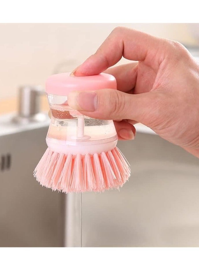 Generic Dishwashing Brush with Soap Dispenser - Random Color | Efficient & Easy Cleaning  - Image 3