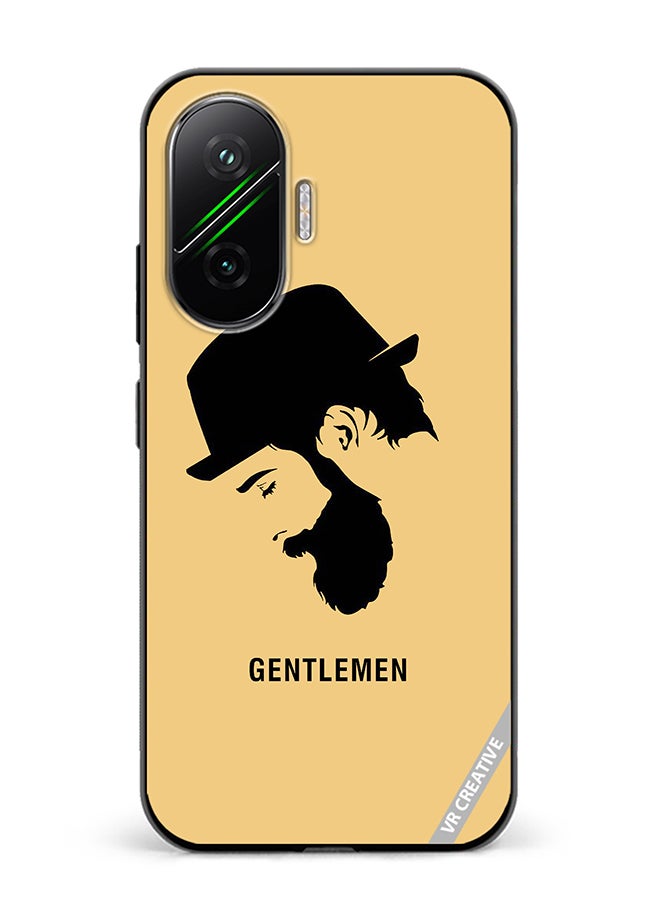 Protective Case Cover For Xiaomi Poco F7 Gentlemen Design Multicolour