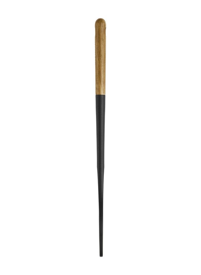STAUB Risotto Spoon, Cooking Utensil, Perfect for Stirring and Serving Risotto, Durable BPA-Free Matte Black Silicone, Acacia Wood Handles, Safe for Nonstick Cooking Surfaces - Image 5
