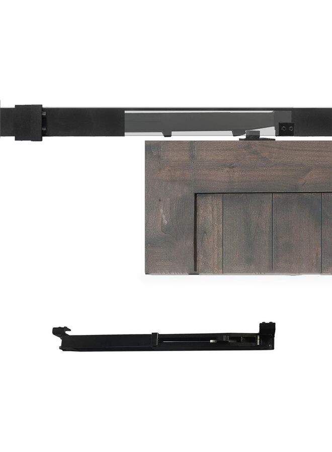 2PCS Lightweight Barn Door Soft Close Mechanism Spring Buffer Damper - Upgraded Hole-Free Version for 33-77 Pounds - Adjustable Stoppers (Size: A) - Image 2