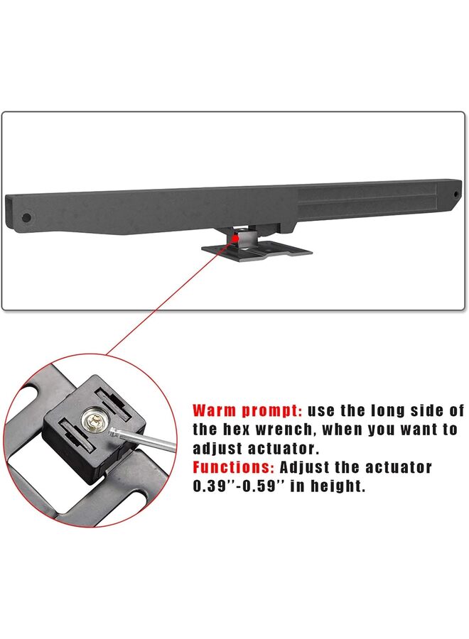 2PCS Lightweight Barn Door Soft Close Mechanism Spring Buffer Damper - Upgraded Hole-Free Version for 33-77 Pounds - Adjustable Stoppers (Size: A) - Image 4