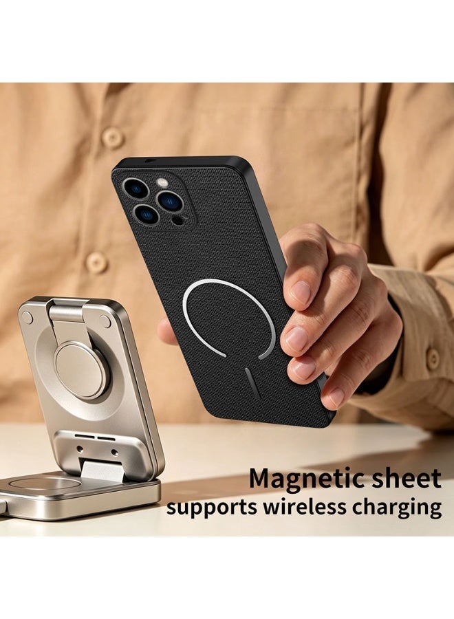 غلاف مغناطيسي MagSafe لـ iPhone 16 Pro Max، [حماية كاملة للكاميرا] [مضاد للصدمات ومقاوم للسقوط] غلاف واقٍ، متوافق مع ملحقات MagSafe - Image 2