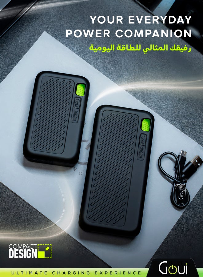 Goui 20000 mAh Singi Power Bank – High-Capacity Portable Charger for Smartphones, Tablets, and More | Charge Multiple Devices Simultaneously | Compact, Convenient, and Travel-Friendly - Black - Image 4