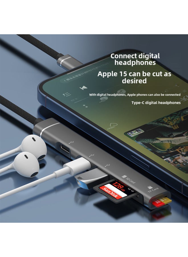 نيوترل 5 في 1 محور USB-C ممتد قارئ بطاقات لهواوي واجهة Type-C إلى USB وبطاقة الذاكرة USB-C - Image 4