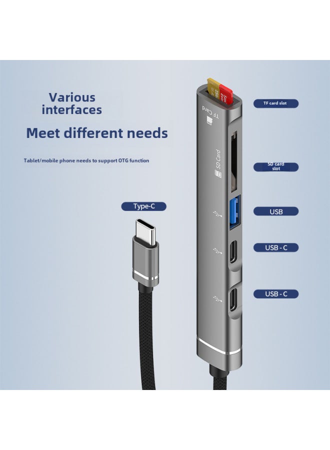 نيوترل 5 في 1 محور USB-C ممتد قارئ بطاقات لهواوي واجهة Type-C إلى USB وبطاقة الذاكرة USB-C - Image 2