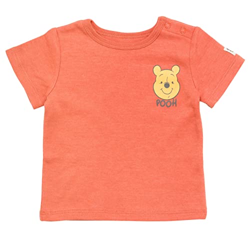 Disney Winnie the Pooh Newborn Baby Boys Short Overalls French Terry T-Shirt and Hat 3 Piece Outfit Set 6-9 Months - Image 5