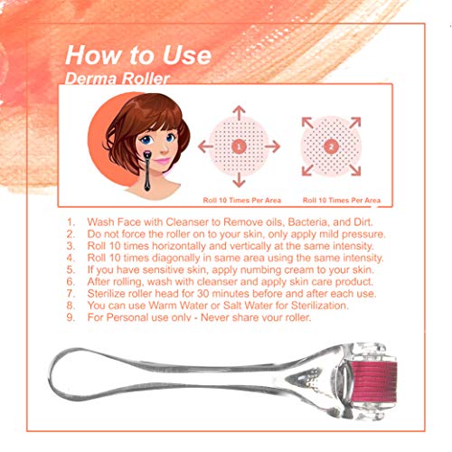Epyz Transparant Derma Roller With 540 Titanium Alloy Needles (0.5mm, Pink) - Image 4