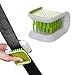 KVAEY Car Seat Belt Cleaning Brush UShaped Auto Interior Washing Brush with DoubleSided Bristles Closeable Safety Belt Bristle Scrubber Cutlery Cleaner Brush for Car Home 1 PCS - Image 2