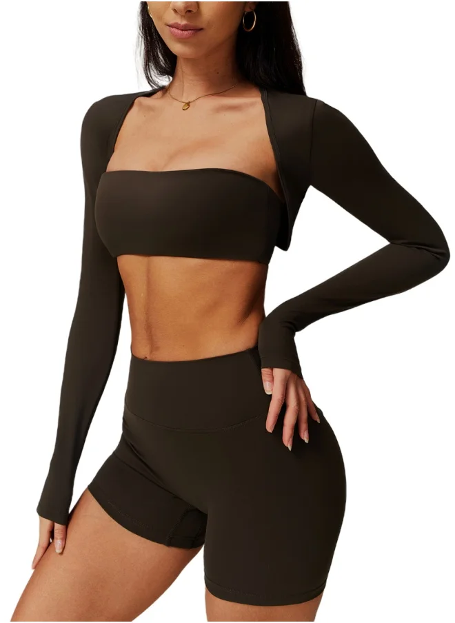 KAWN.YOGA Fitted Crop Top Long Sleeve