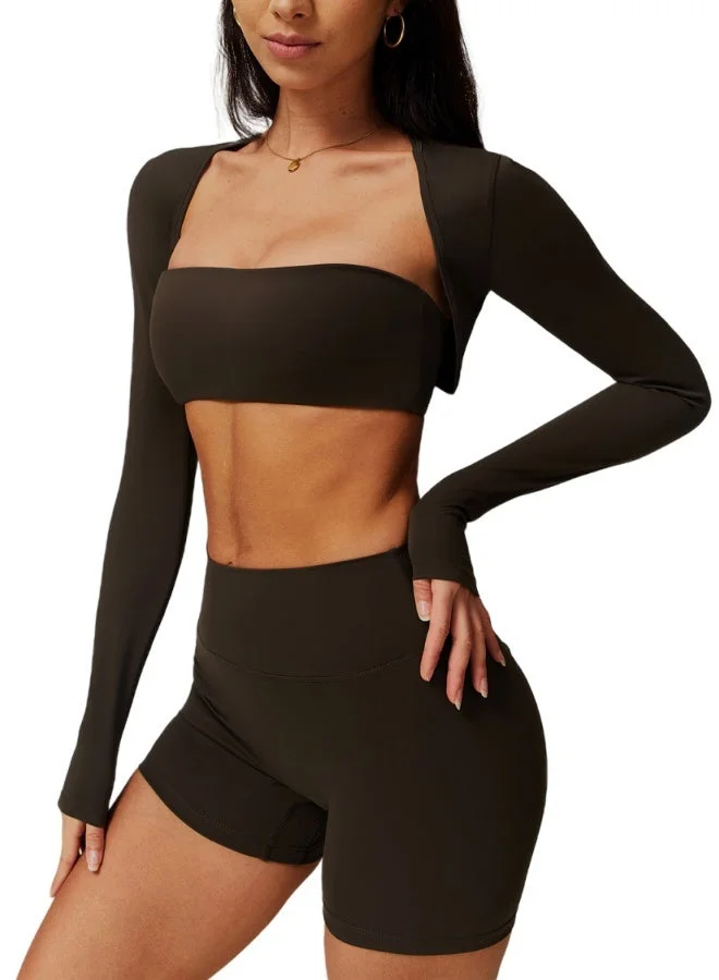 Fitted Crop Top Long Sleeve