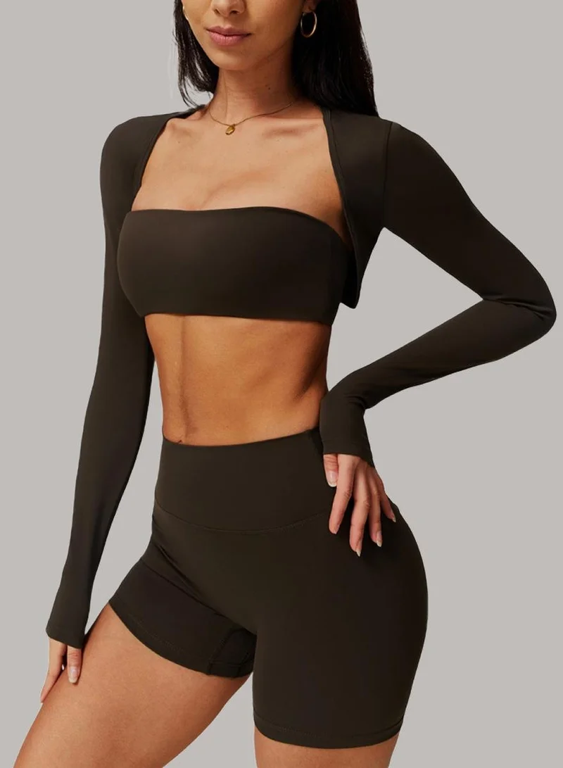 Fitted Crop Top Long Sleeve