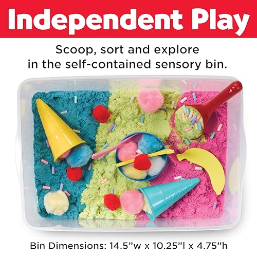 Creativity for Kids Sensory Bin: Ice Cream Shop Playset - Toddler Learning Toys, Pretend Play Ice Cream Set, Kids Gifts for Girls and Boys (Ages 3+) - Image 5