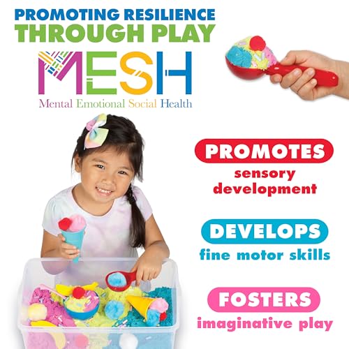 Creativity for Kids Sensory Bin: Ice Cream Shop Playset - Toddler Learning Toys, Pretend Play Ice Cream Set, Kids Gifts for Girls and Boys (Ages 3+) - Image 4
