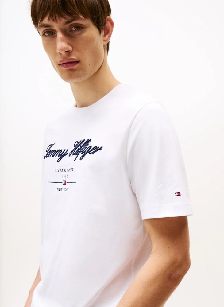 TOMMY HILFIGER  Logo Crew Neck T-Shirt for Men | Best Price UAE