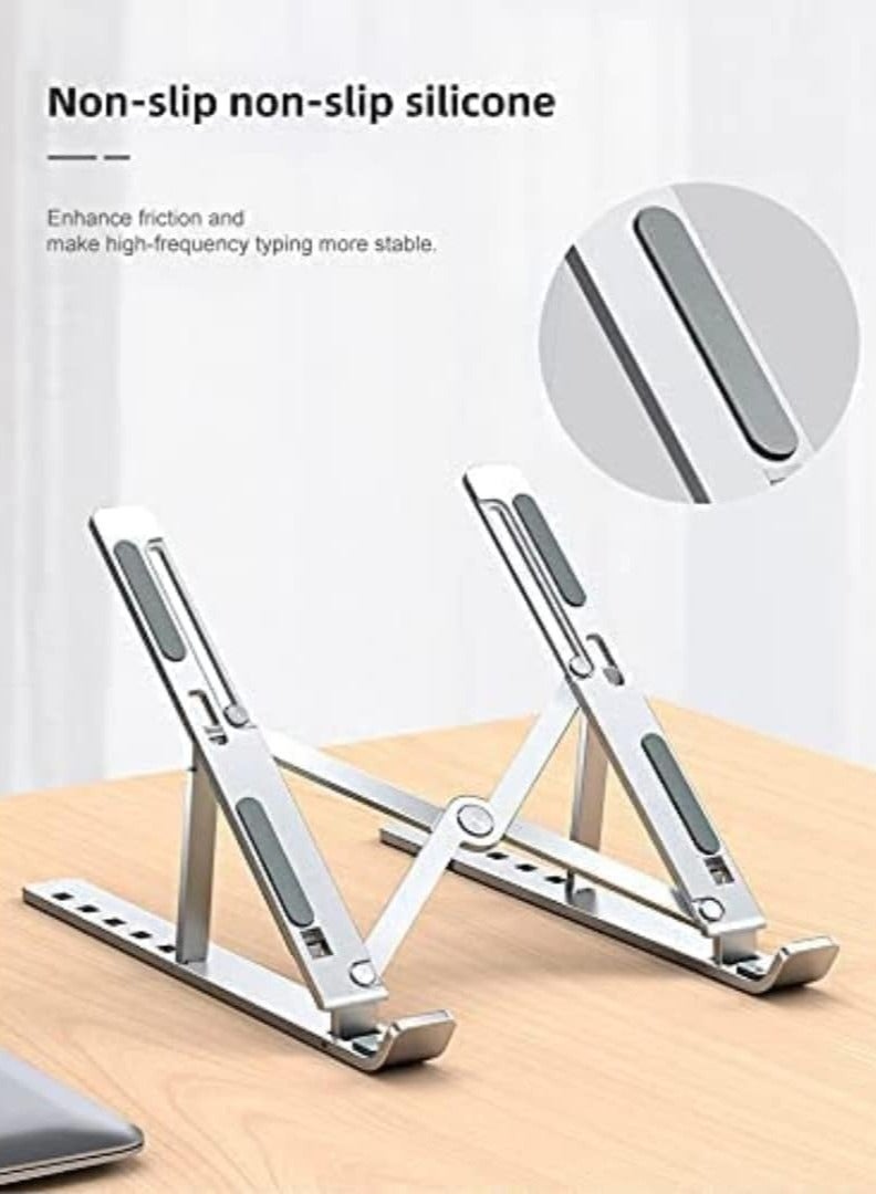 Laptop Stand, Adjustable Portable Laptop Holder for Desk, Foldable Laptop Riser, Portable Laptop Holder Compatible With 7-15.6 Inches Laptop,Tablet - Image 4