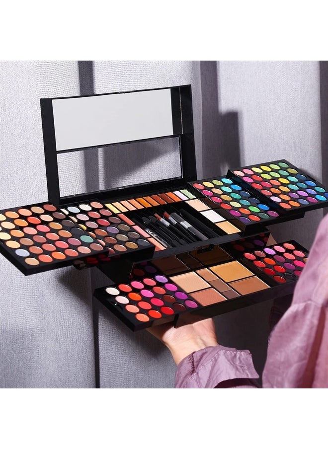 CHARMCODE Professional All in One Makeup Kit for Women Full Kit - 186 Colors Make Up Palette Gift Set - Including Eyeshadow, Lip Gloss, Concealer, Highlighter, Contour, Brow Powder, Mascara, Blush & Brush  - Image 3