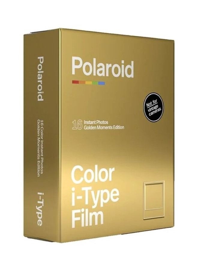 Polaroid Color I-Type Film Golden Moments Edition 16 Instant Photos  - Image 1