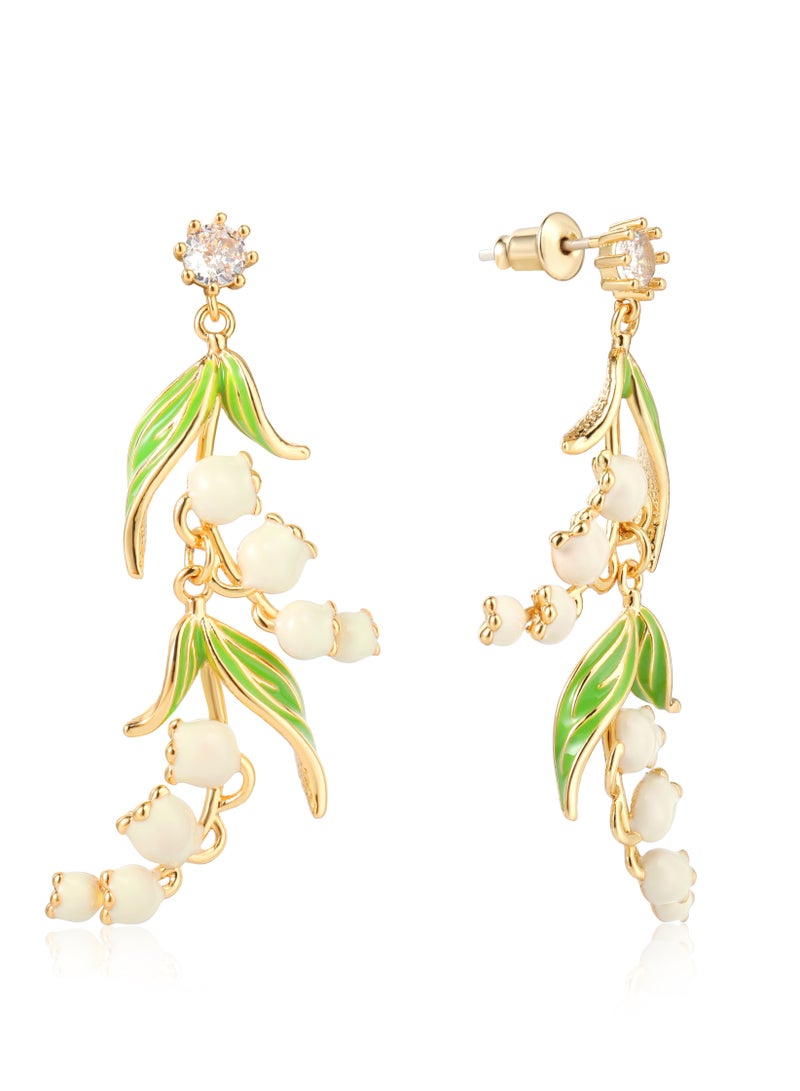QUAINT French Lily of the Valley Earrings - Image 2