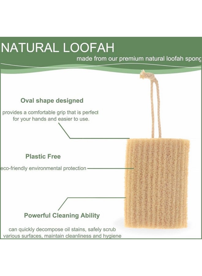 Scarlet Line Natural Exfoliating Jute Bath Shower Spa Loofah Sponge for Bathing Scrubbing Massaging Rubbing Rejuvenating Daily Skin Cleansing Care - Image 4