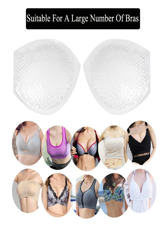 ericotry Lady Women Reusable Silicone Bra Swimwear Push up Booster Pads Inserts Waterproof Breathable Silicone Gel Breast Enhancers for Swimsuits Bikini Clear - Image 5