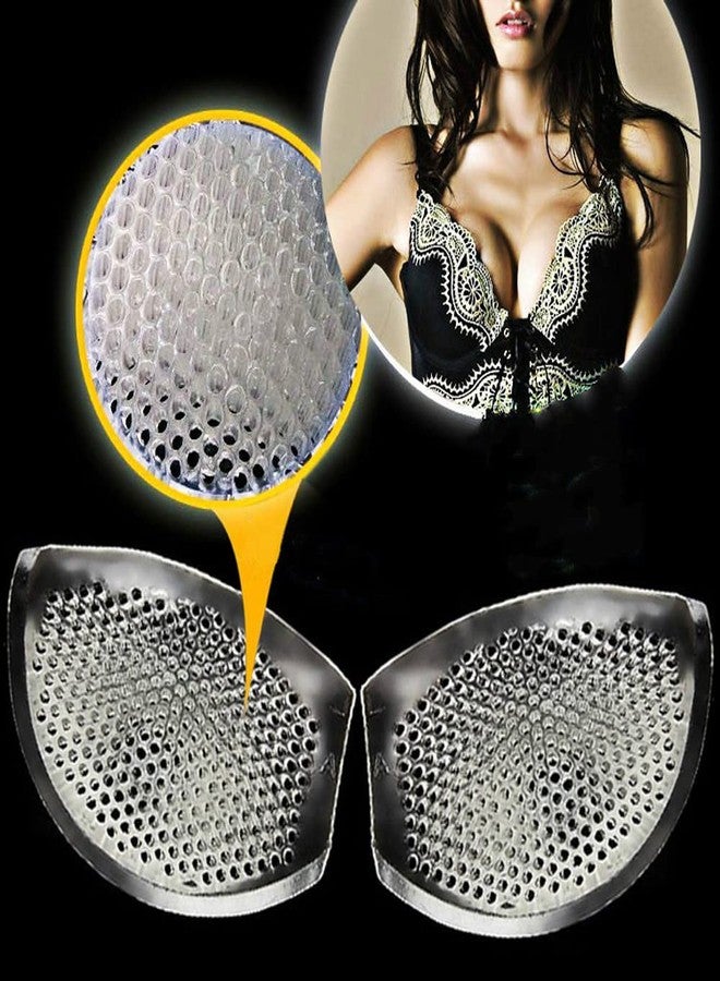 ericotry Lady Women Reusable Silicone Bra Swimwear Push up Booster Pads Inserts Waterproof Breathable Silicone Gel Breast Enhancers for Swimsuits Bikini Clear - Image 4