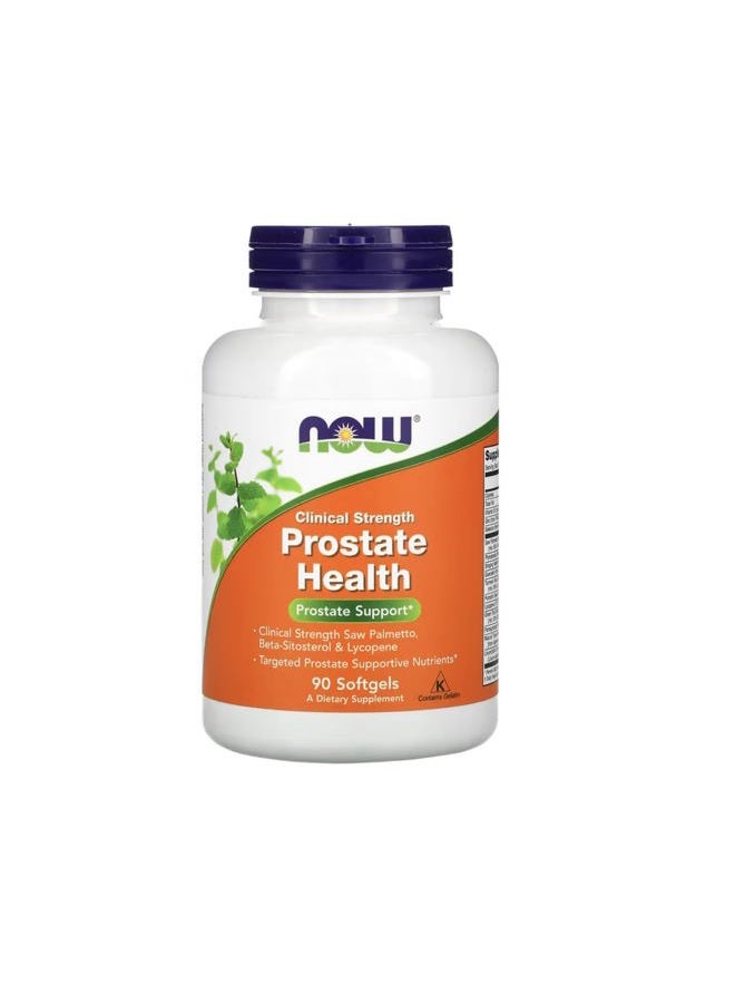 now قوة صحة البروستاتا السريرية - 90 كبسولة هلامية من Now - Image 1