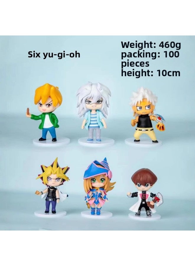 Cartoon Animation Series Hand-made Model Toy Desktop Decoration Doll Gashapon Machine Doll Cake Decoration-Color:6 Full-time Hunters Of The 1st Generation 10cm