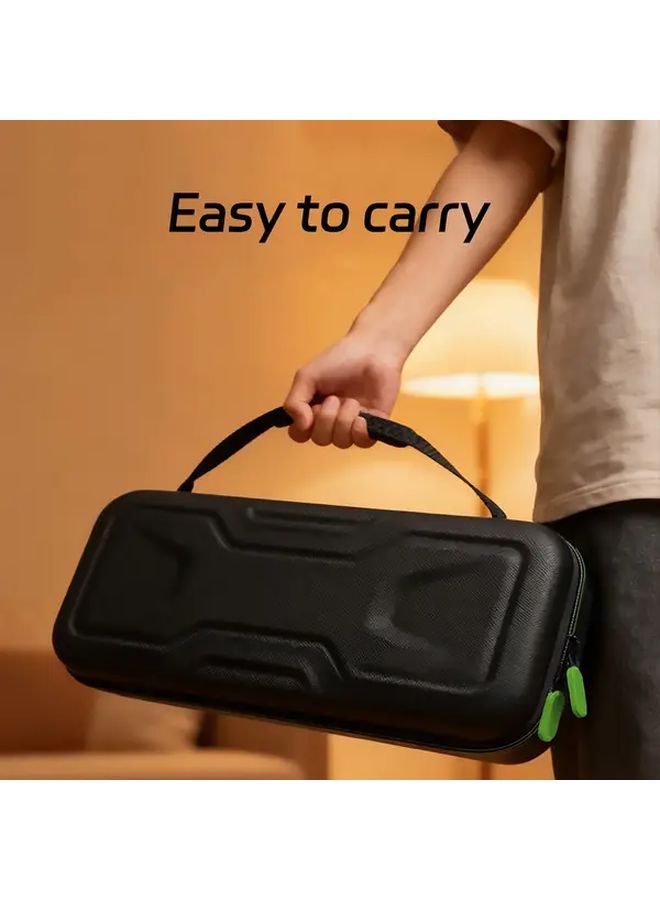 Black Carrying Case with Screen Protector and Joystick Keycap for Portable Handheld Gaming Console - Image 3