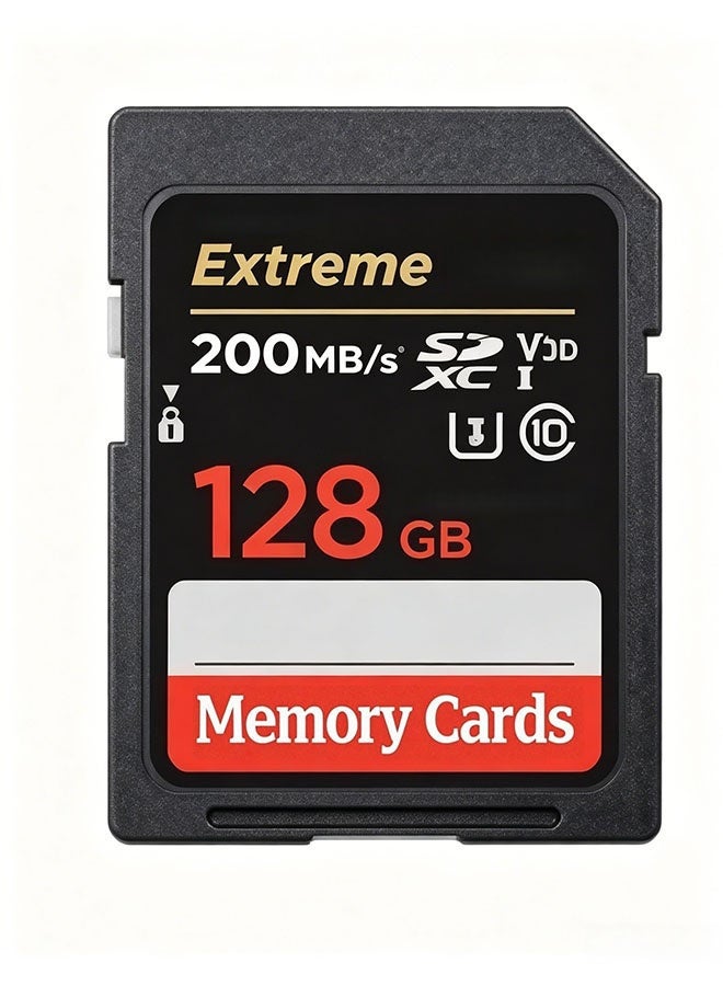 128GB Micro SD card, SD memory card, 200MB/s R, suitable for smartphones, dashcam, sports cameras, surveillance and security cameras - Image 1
