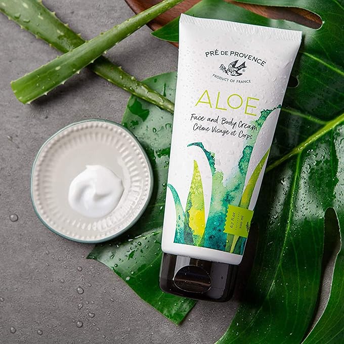 Pre De Provence (Face and Body Cream) - Organic Aloe Collection Hydrating Face and Body Cream (200ml), Fresh Cucumber Scent - Image 3