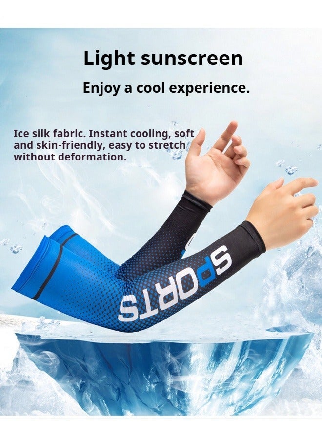 SFMW 3-Pieces Neck Gaiter Mask for Men Women Bandana Face Cover Scarf Cycling Outdoors Sports Soft Elasticity Quick-dry with Cooling Ice Silk Arm Sleeves Summer UV Sun Protection - Image 4