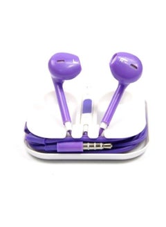 In-Ear Earphones With Mic For Apple iPhone 6/6 Plus Purple