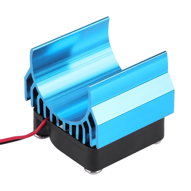 Heat Sink With Cooling Fan for 1/10 Scale Electric RC Car 540 / 550 / 3650 Motor (Blue) - Image 3